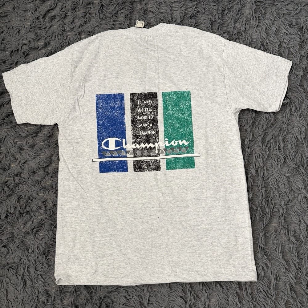 Vintage 90s Champion More To Make A Champion Shirt Men's Large USA Single Nwt